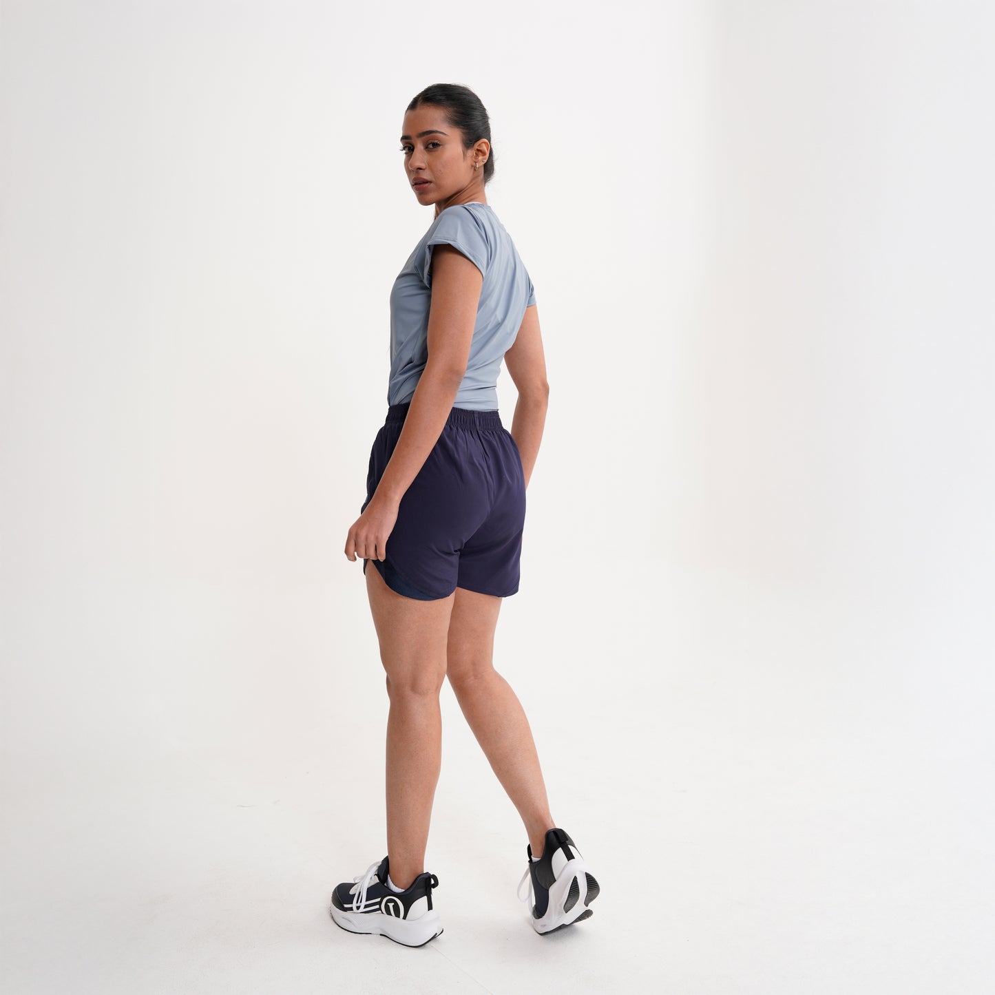 ODIN'S WOMEN POWER SHORTS:"NAVY BLUE"